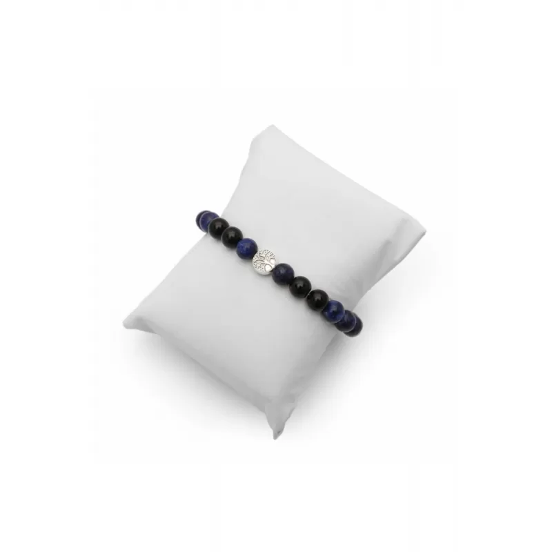 Unisex Şans Doğaltaş Tılsım Bilekliği Lapis Lazuli Kaplangözü Oniks Doğal Taş Bileklik